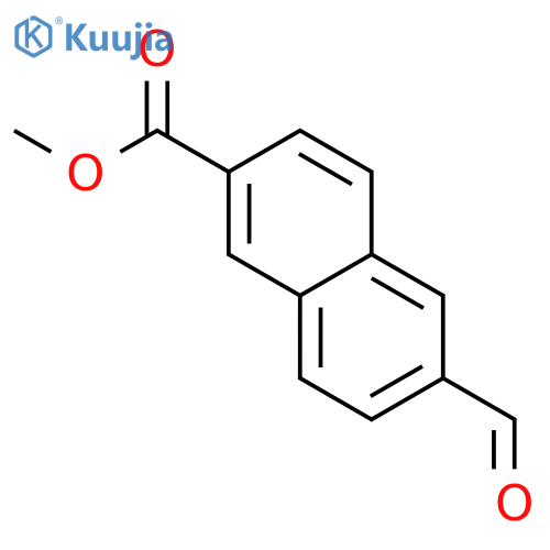 2-Naphthalenecarboxylic acid, 6-formyl-, methyl ester structure