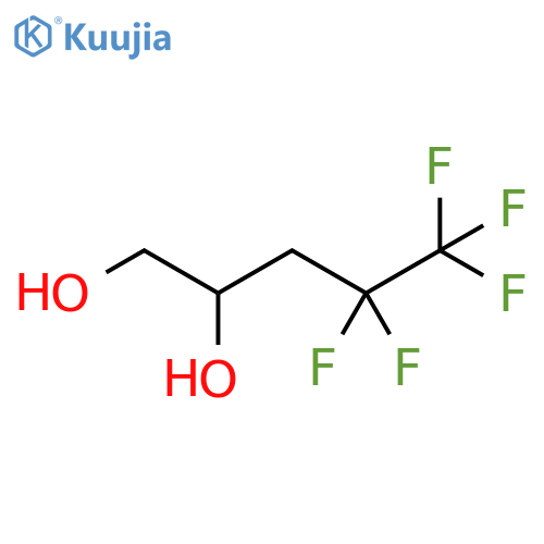 4,4,5,5,5-pentafluoropentane-1,2-diol structure