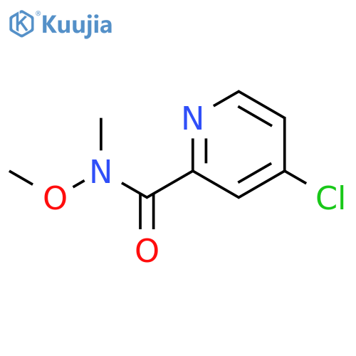 4-Chloro-N-methoxy-N-methylpyridine-2-carboxamide structure
