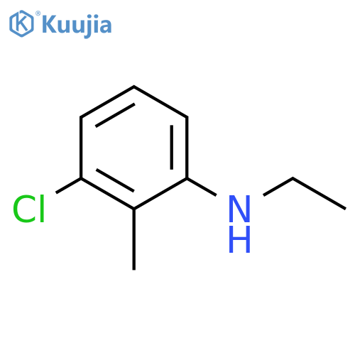 3-chloro-N-ethyl-2-methylaniline structure