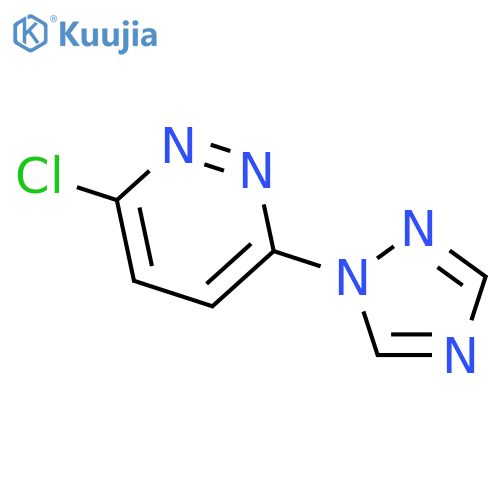 3-Chloro-6-(1H-1,2,4-triazol-1-yl)pyridazine structure
