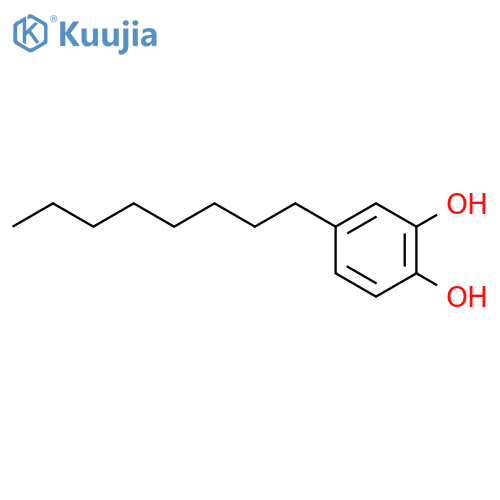 1,2-Benzenediol,4-octyl- structure