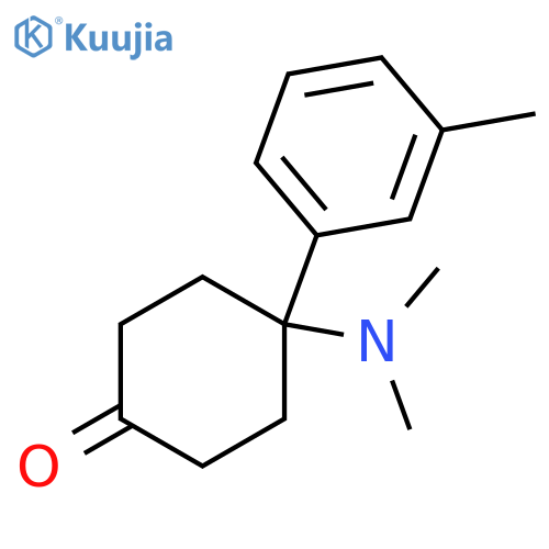 4-(dimethylamino)-4-(3-methylphenyl)cyclohexan-1-one structure