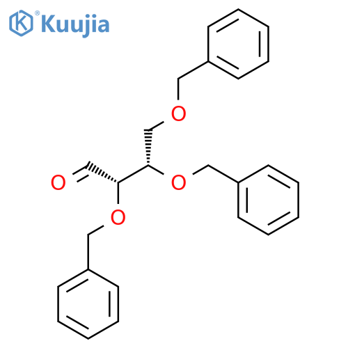 BUTANAL, 2,3,4-TRIS(PHENYLMETHOXY)-, (2S,3S)- structure