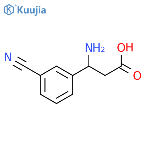 (3R)-3-Amino-3-(3-cyanophenyl)propanoic Acid structure