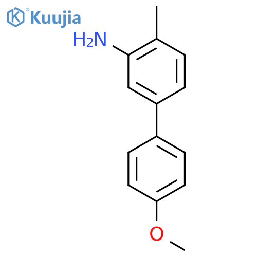 5-(4-methoxyphenyl)-2-methylaniline structure