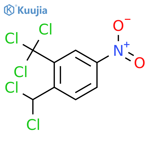 Benzene, 1-(dichloromethyl)-4-nitro-2-(trichloromethyl)- structure