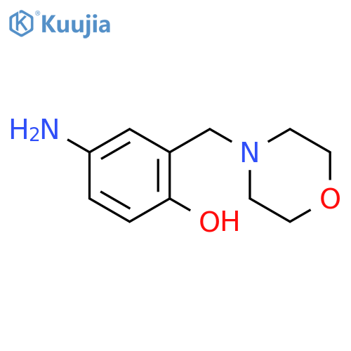 4-amino-2-[(morpholin-4-yl)methyl]phenol structure