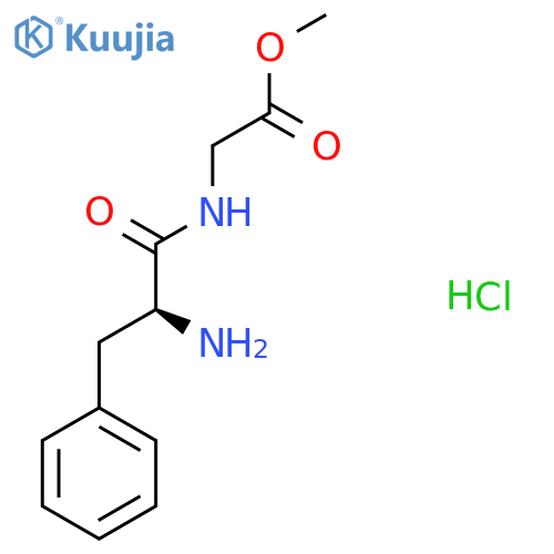 methyl 2-(2S)-2-amino-3-phenylpropanamidoacetate hydrochloride structure