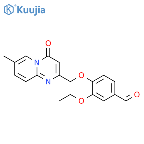 3-Ethoxy-4-[(7-methyl-4-oxo-4H-pyrido[1,2-a]pyrimidin-2-yl)methoxy]benzaldehyde structure