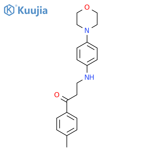 1-(4-Methylphenyl)-3-(4-morpholinoanilino)-1-propanone structure