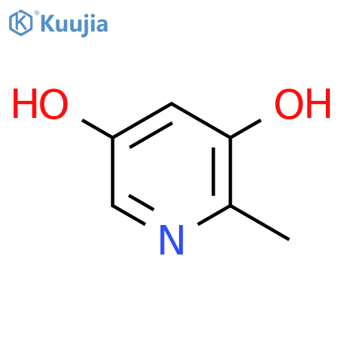 3,5-Pyridinediol,2-methyl- structure