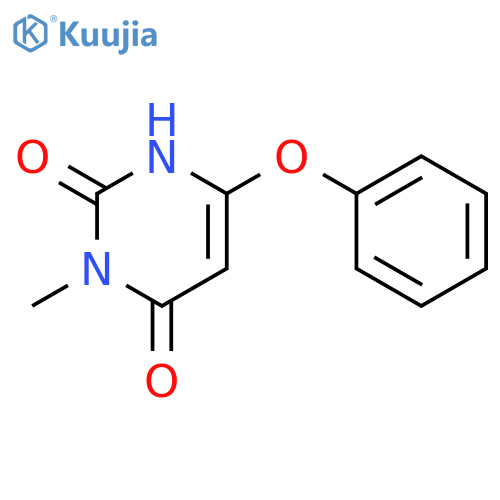 2,4(1H,3H)-Pyrimidinedione, 3-methyl-6-phenoxy- structure