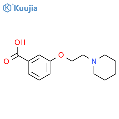 3-(2-Piperidin-1-yl-ethoxy)-benzoic acid structure