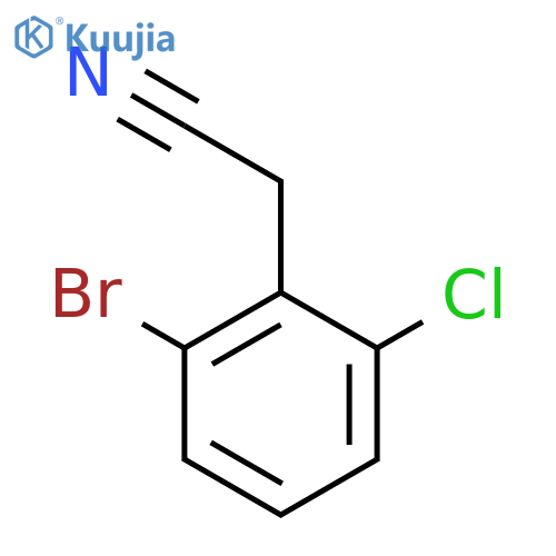 2-(2-bromo-6-chlorophenyl)acetonitrile structure