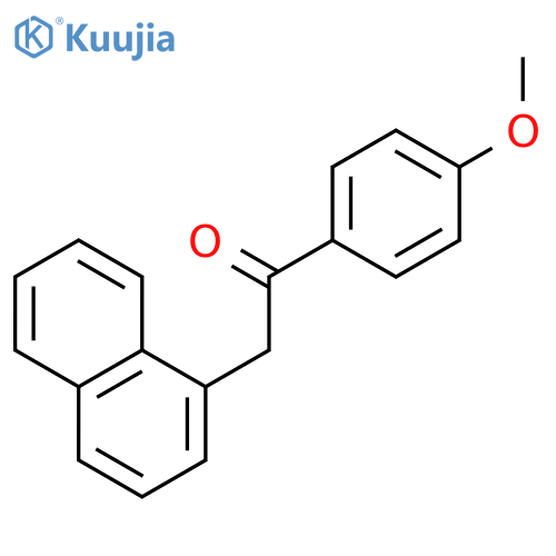 Ethanone, 1-(4-methoxyphenyl)-2-(1-naphthalenyl)- structure
