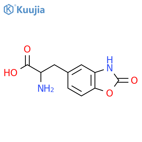2-Amino-3-(2-oxo-2,3-dihydro-1,3-benzoxazol-5-yl)propanoic acid structure
