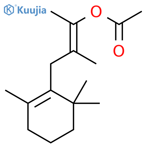 3-Buten-2-ol,3-methyl-4-(2,6,6-trimethyl-1-cyclohexen-1-yl)-, 2-acetate structure