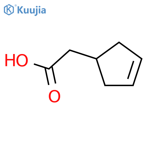 2-(cyclopent-3-en-1-yl)acetic acid structure