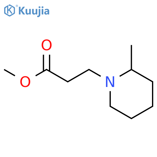 Methyl 3-(2-methylpiperidin-1-yl)propanoate structure