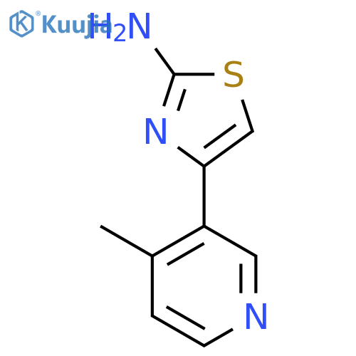 4-(4-methylpyridin-3-yl)-1,3-thiazol-2-amine structure