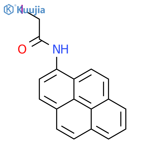N-(1-Pyrenyl)iodoacetamide structure