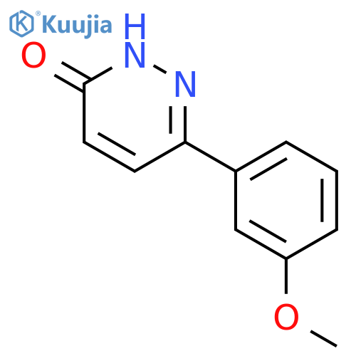6-(3-methoxyphenyl)-2,3-dihydropyridazin-3-one structure