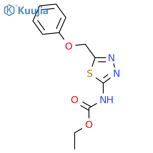 CARBAMIC ACID, [5-(PHENOXYMETHYL)-1,3,4-THIADIAZOL-2-YL]-, ETHYL ESTER structure