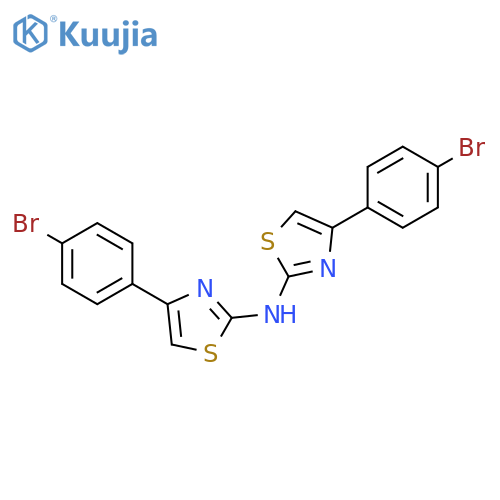 2-Thiazolamine,4-(4-bromophenyl)-N-[4-(4-bromophenyl)-2-thiazolyl]- structure