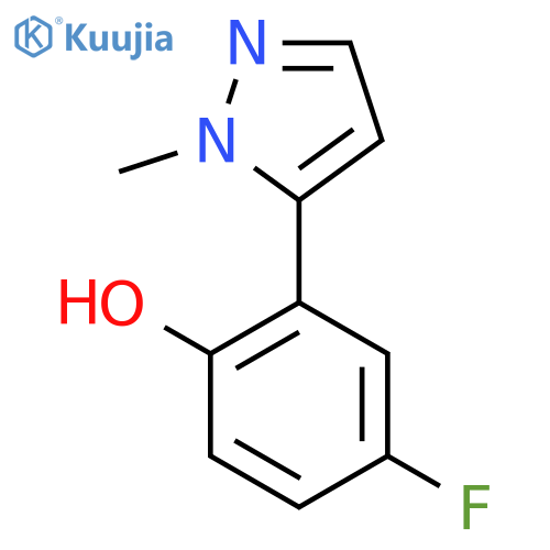 4-Fluoro-2-(1-methyl-1h-pyrazol-5-yl)phenol structure