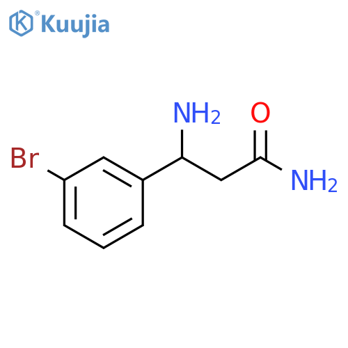 3-Amino-3-(3-bromophenyl)propanamide structure