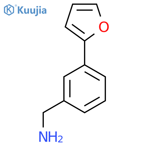 [3-(furan-2-yl)phenyl]methanamine structure