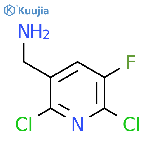 (2,6-Dichloro-5-fluoropyridin-3-yl)methanamine structure