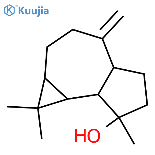 decahydro-1,1,7-trimethyl-4-methylen-1H-cycloprop[e]azulen-7-ol structure