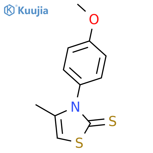 3-(4-methoxyphenyl)-4-methyl-1,3-thiazole-2-thione structure