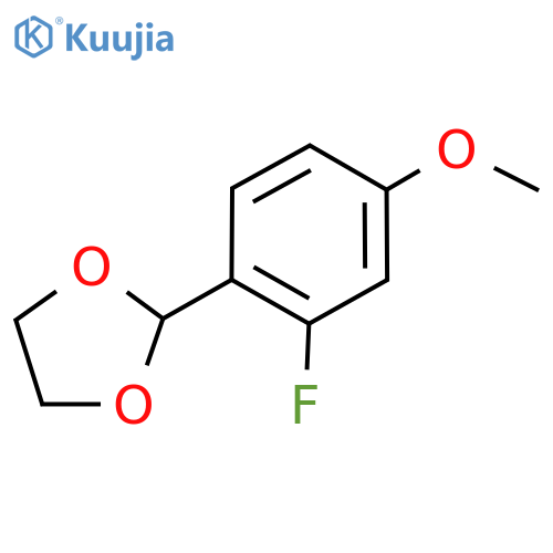 2-(2-Fluoro-4-methoxyphenyl)-1,3-dioxolane structure