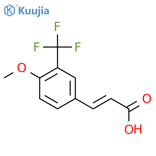 4-Methoxy-3-(trifluoromethyl)cinnamic acid structure