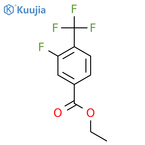 Ethyl 3-fluoro-4-(trifluoromethyl)benzoate structure