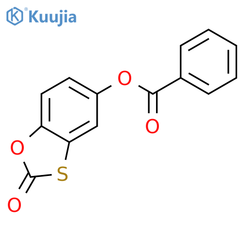 2-oxo-2H-1,3-benzoxathiol-5-yl benzoate structure