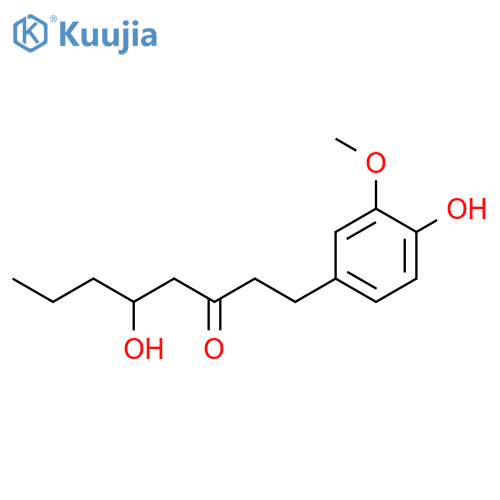 3-Octanone, 5-hydroxy-1-(4-hydroxy-3-methoxyphenyl)- structure