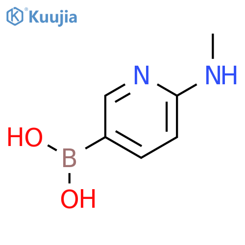 6-(methylamino)pyridin-3-ylboronic acid structure