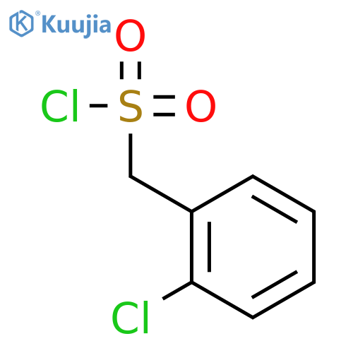 (2-Chlorophenyl)methanesulfonyl chloride structure