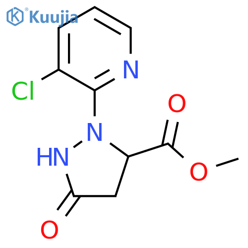 Methyl 2-(3-Chloro-2-pyridyl)-5-oxopyrazolidine-3-carboxylate structure