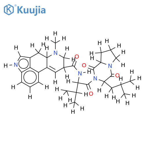 N-(D-Lysergyl-L-valyl)-cyclo(L-leucyl-D-prolyl) structure