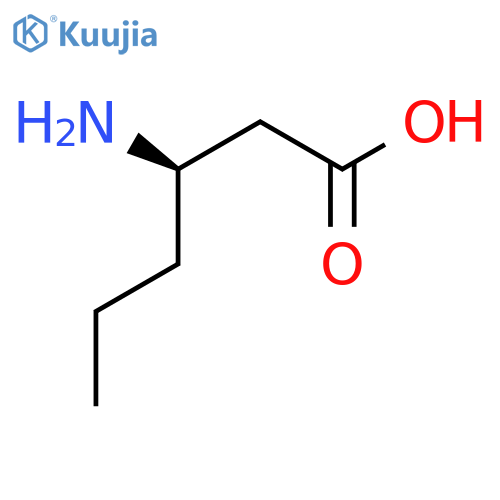 (3R)-3-aminohexanoic acid structure