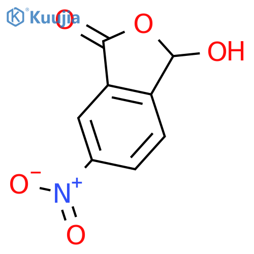 3-hydroxy-6-nitro-2-benzofuran-1(3h)-one structure