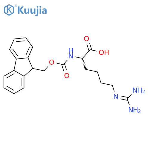 N2-(((9H-Fluoren-9-yl)methoxy)carbonyl)-N6-carbamimidoyl-L-lysine structure