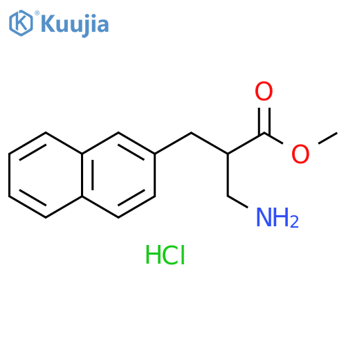 methyl 3-amino-2-(naphthalen-2-ylmethyl)propanoate hydrochloride structure