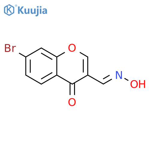 7-Bromo-3-(hydroxyimino)methyl-4h-chromen-4-one structure