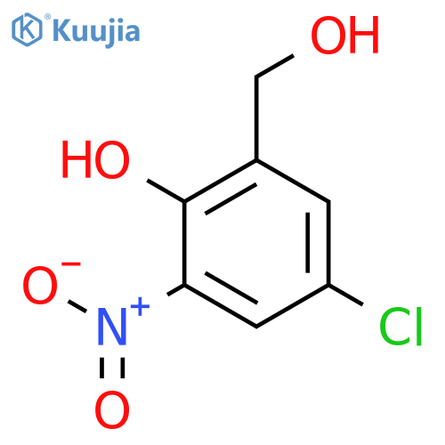Benzenemethanol,5-chloro-2-hydroxy-3-nitro- structure